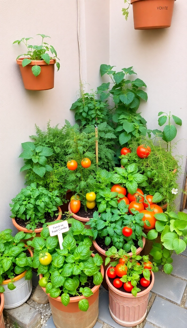 21 Gorgeous Small Courtyard Garden Decor Ideas You’ll Fall in Love With! - 13. Edible Gardens