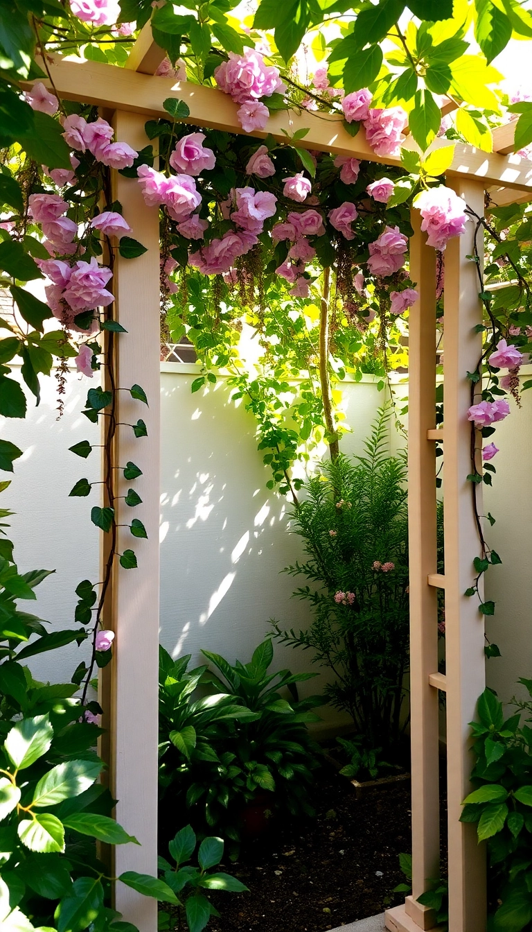 21 Gorgeous Small Courtyard Garden Decor Ideas You’ll Fall in Love With! - 14. Garden Trellis