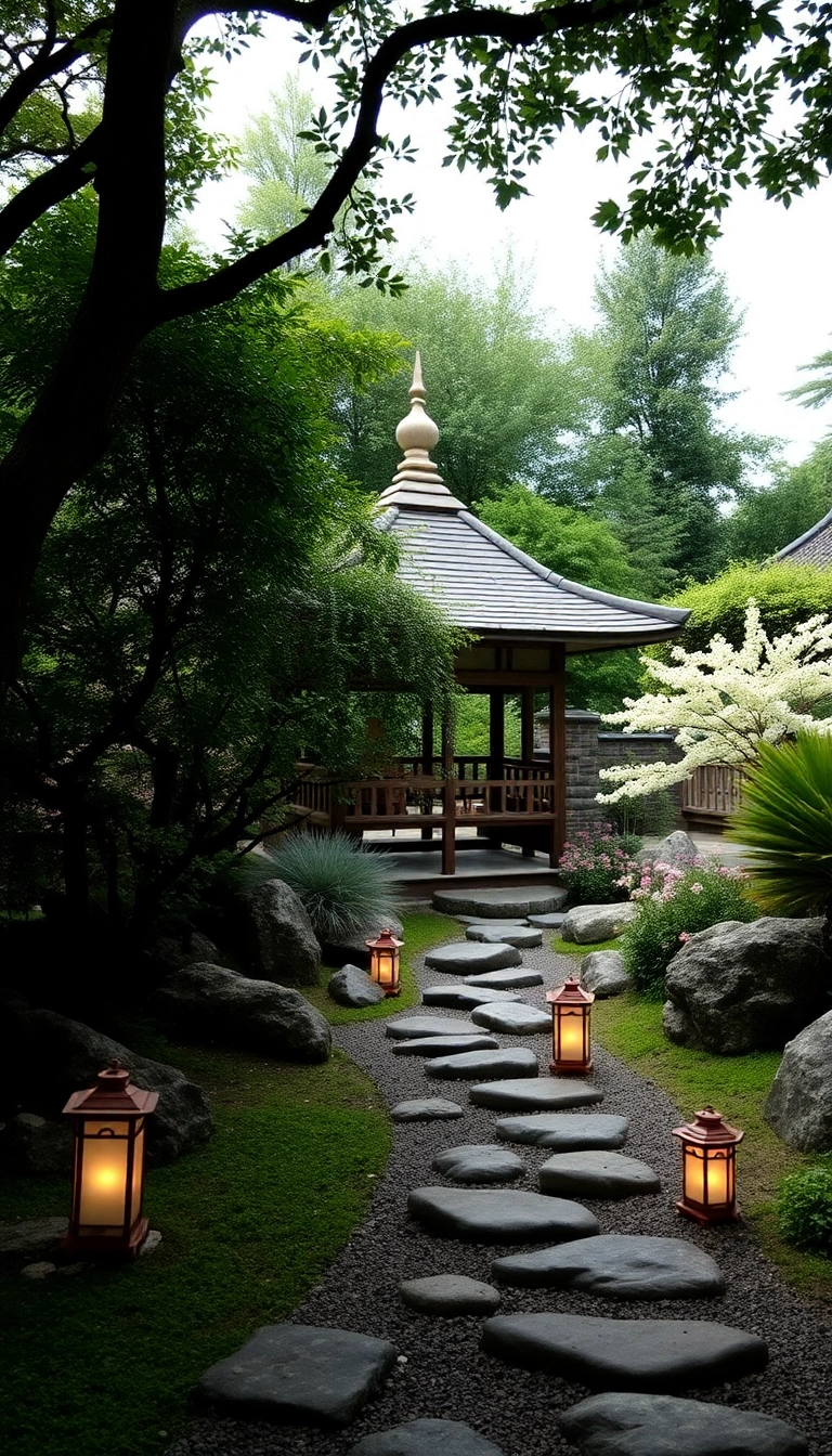 22 Stunning Zen Garden Designs Inspired by Traditional Japanese Aesthetics (You'll Be Amazed by #11!) - 12. Zen Garden Structures