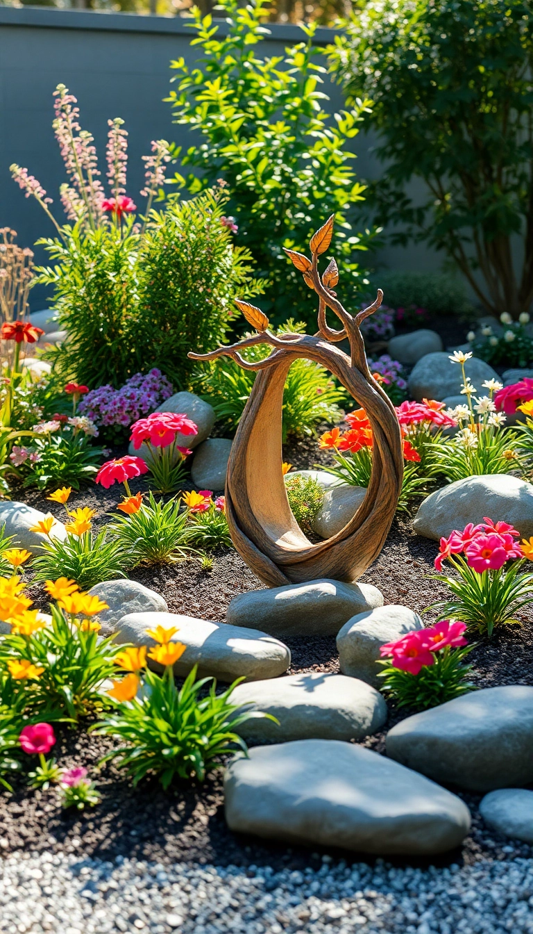 22 Stunning Zen Garden Designs Inspired by Traditional Japanese Aesthetics (You'll Be Amazed by #11!) - 21. Nature-Inspired Art