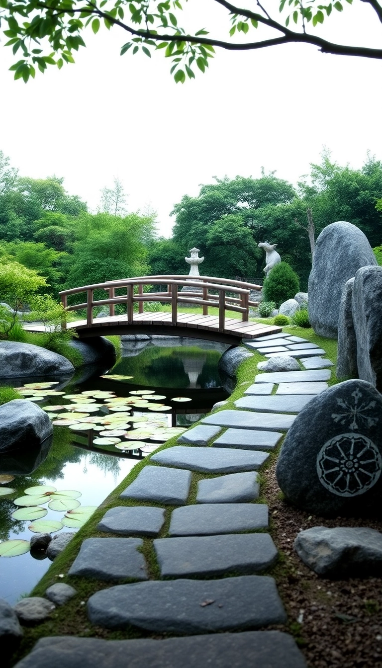 22 Stunning Zen Garden Designs Inspired by Traditional Japanese Aesthetics (You'll Be Amazed by #11!) - 7. Symbolic Elements