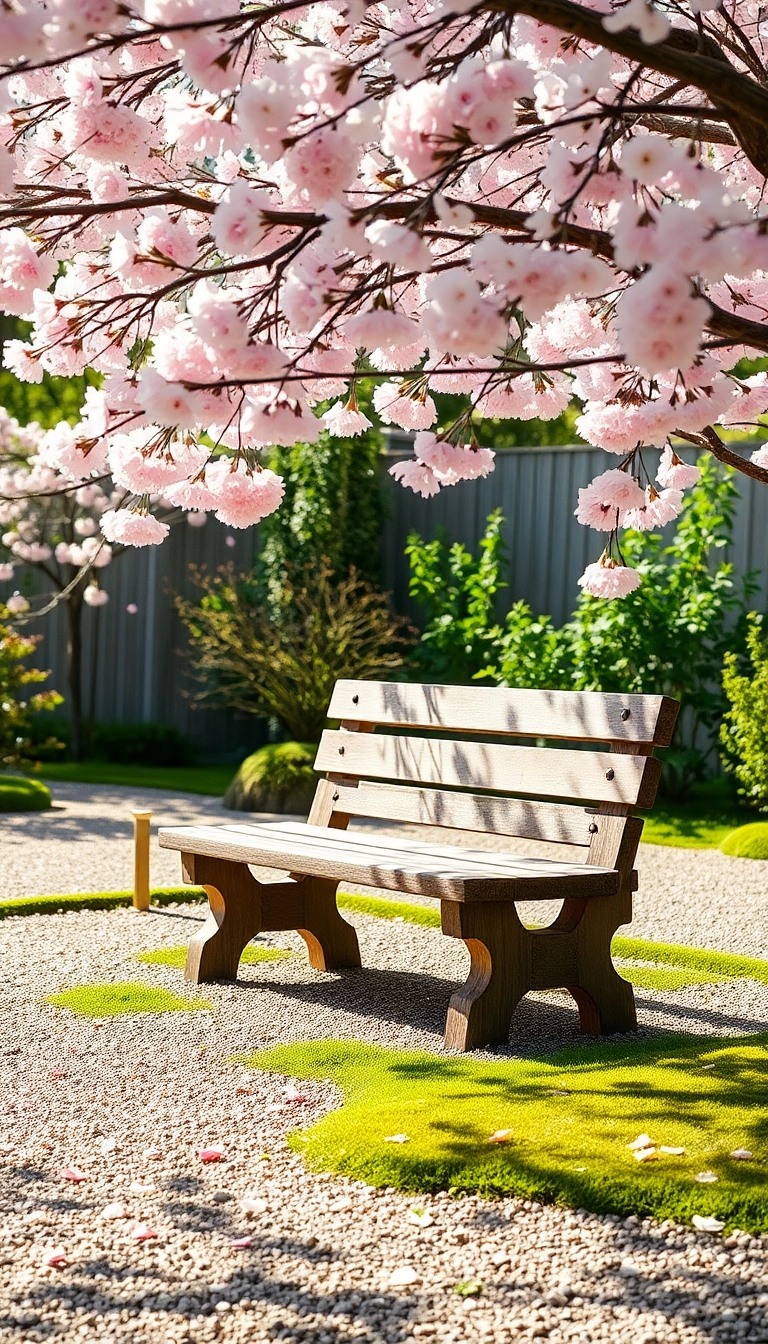 22 Stunning Zen Garden Designs Inspired by Traditional Japanese Aesthetics (You'll Be Amazed by #11!) - 6. Zen Garden Benches