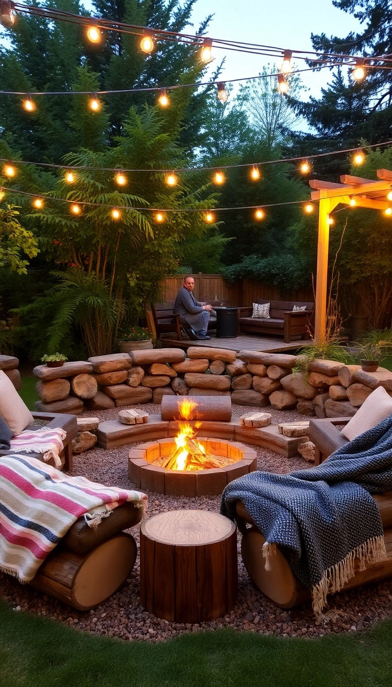 30 Creative Garden Design Ideas You Wish You Knew Sooner (Number 12 Will Blow Your Mind!) - 7. Rustic Fire Pits: Gathering Spots