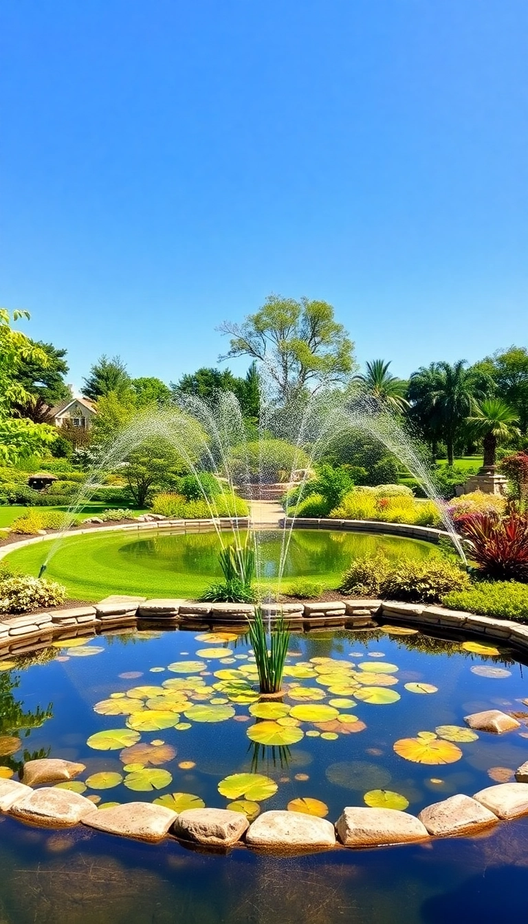 21 Gorgeous Water Garden Designs That Will Leave You in Awe (and Tips on Maintenance) - 13. Water Garden with Irrigation System