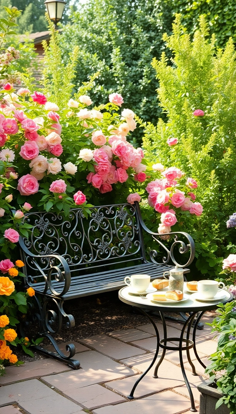 18 Stunning English Cottage Garden Designs You’ll Want to Copy Immediately! - 5. Vintage Garden Furniture