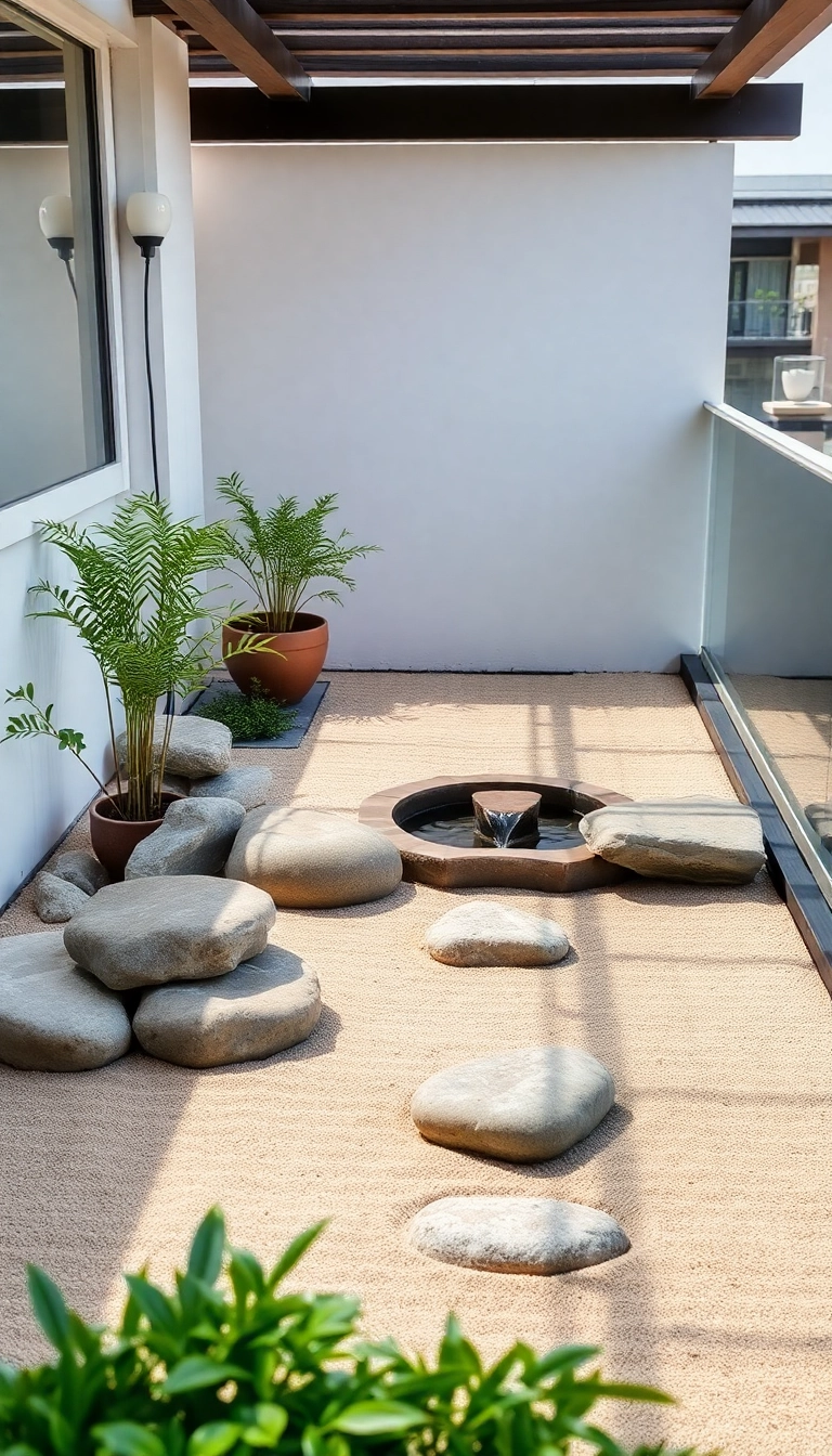 23 Balcony Garden Ideas That Will Transform Your Tiny Space into a Green Paradise! - 10. Zen Garden