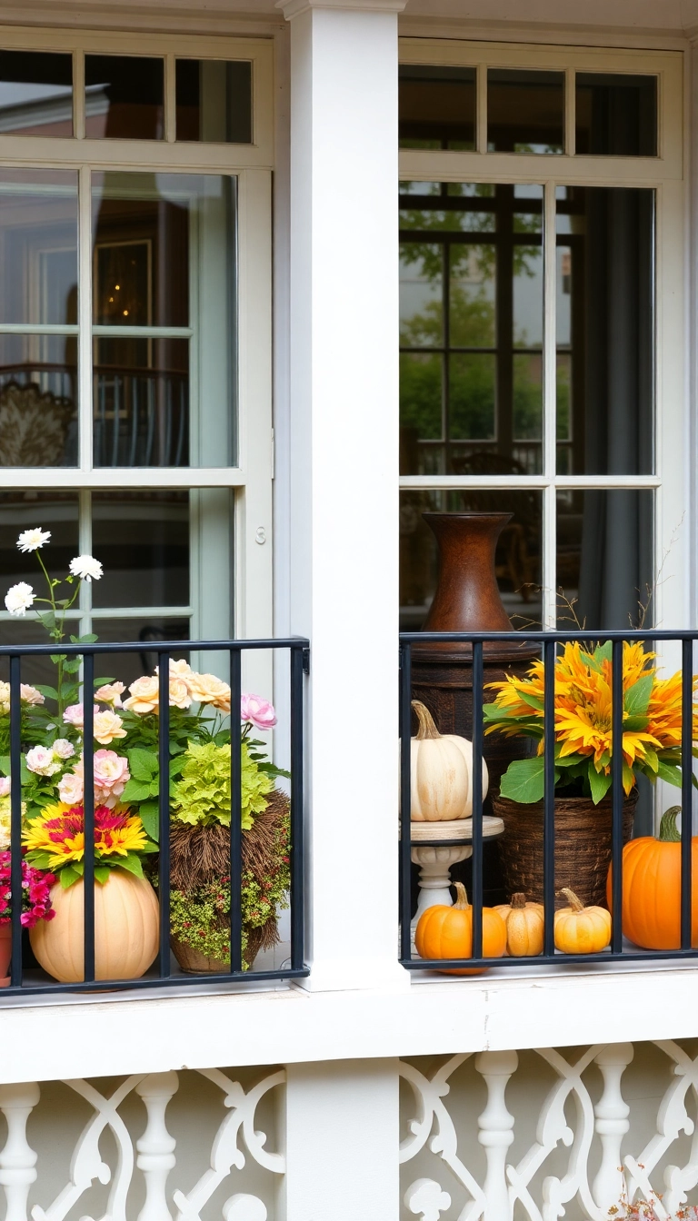 23 Balcony Garden Ideas That Will Transform Your Tiny Space into a Green Paradise! - 15. Seasonal Decor