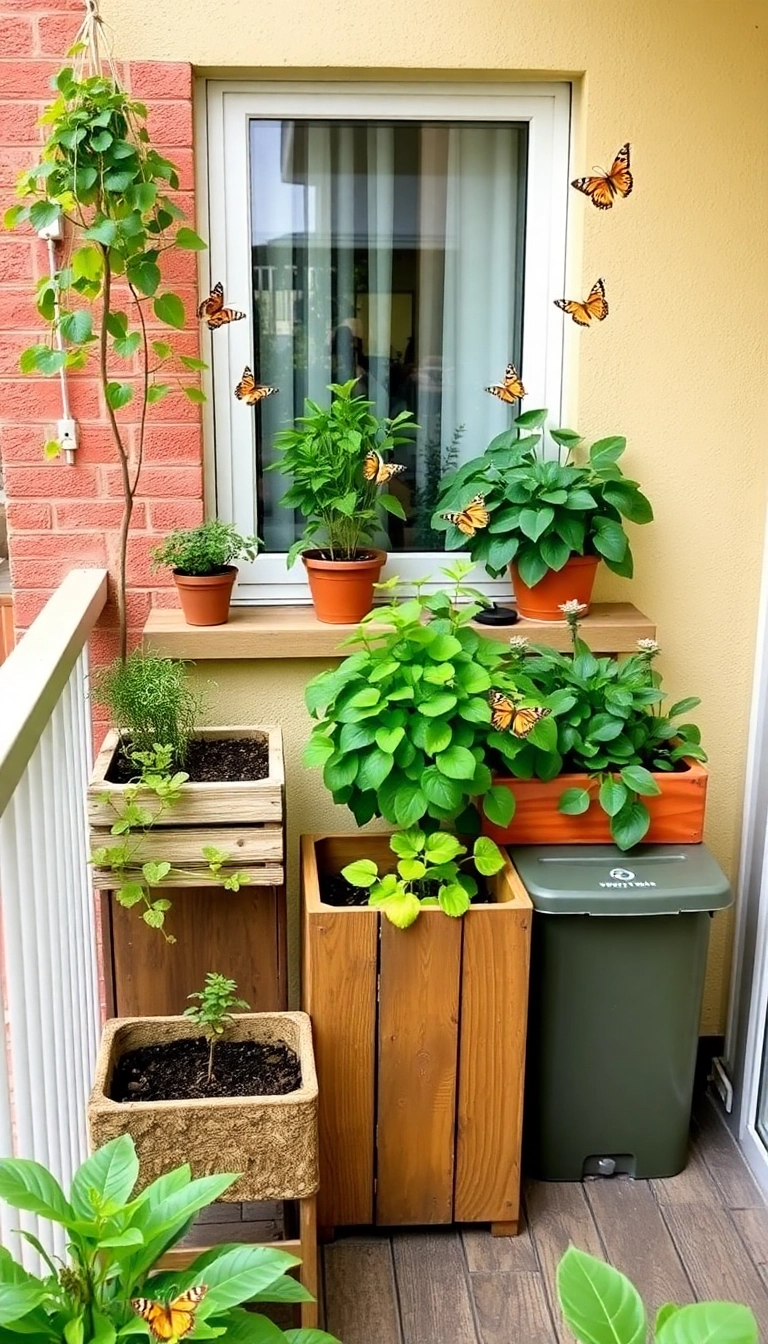 23 Balcony Garden Ideas That Will Transform Your Tiny Space into a Green Paradise! - 9. Eco-Friendly Balcony