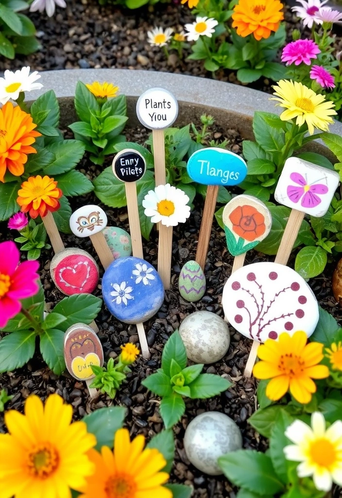 21 Small Garden Ideas That Will Transform Your Tiny Space into a Green Oasis! - 19. Creative Plant Markers