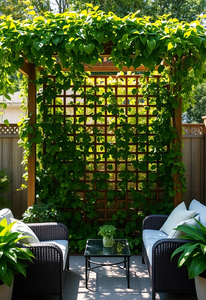 21 Garden Trellis Ideas That Will Transform Your Outdoor Space Forever! - 15. Trellis for Privacy Screens