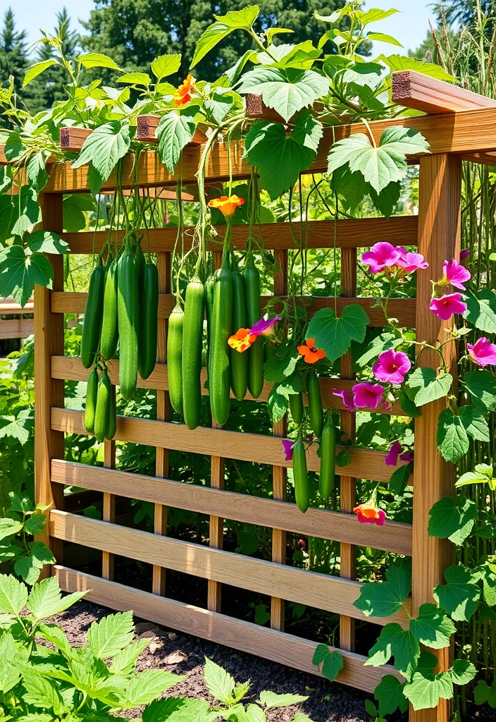 21 Garden Trellis Ideas That Will Transform Your Outdoor Space Forever! - 13. Horizontal Trellis