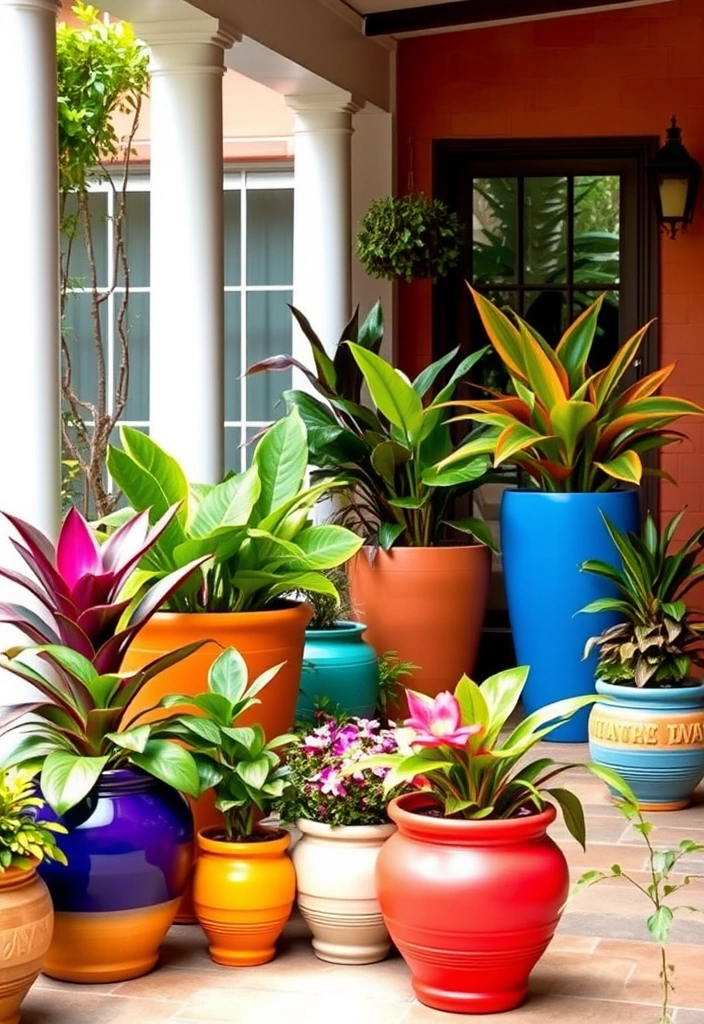 21 Tropical Garden Design Ideas to Transform Your Outdoor Oasis (You Won't Believe #12!) - 20. Tropical Container Gardening