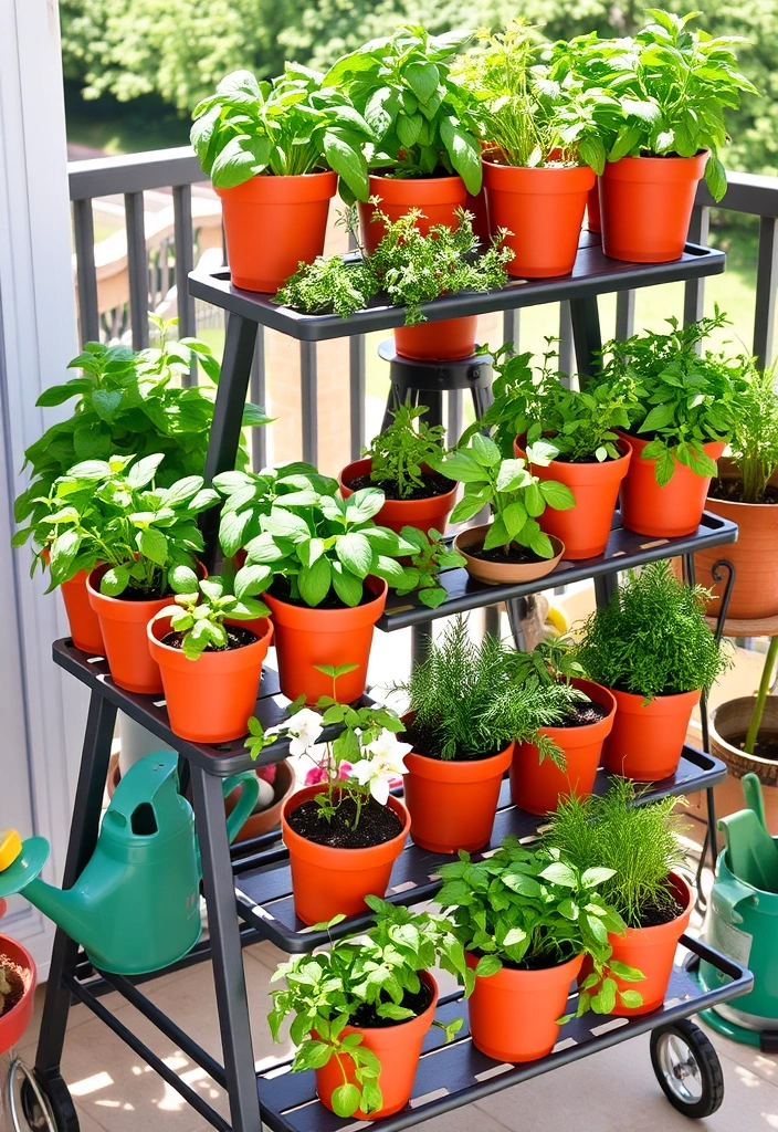 21 Small Balcony Garden Ideas That Will Transform Your Outdoor Space (You Won't Believe #10!) - 3. Herb Garden Delight