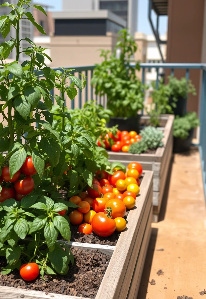 21 Small Balcony Garden Ideas That Will Transform Your Outdoor Space (You Won't Believe #10!) - 9. Compact Vegetable Garden