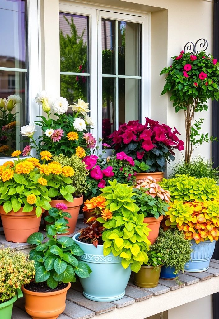 21 Small Balcony Garden Ideas That Will Transform Your Outdoor Space (You Won't Believe #10!) - 18. Seasonal Plant Rotation