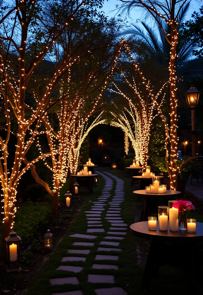 21 Enchanting Country Garden Weddings You'll Want to Steal Ideas From! - 12. Elegant Lighting Solutions