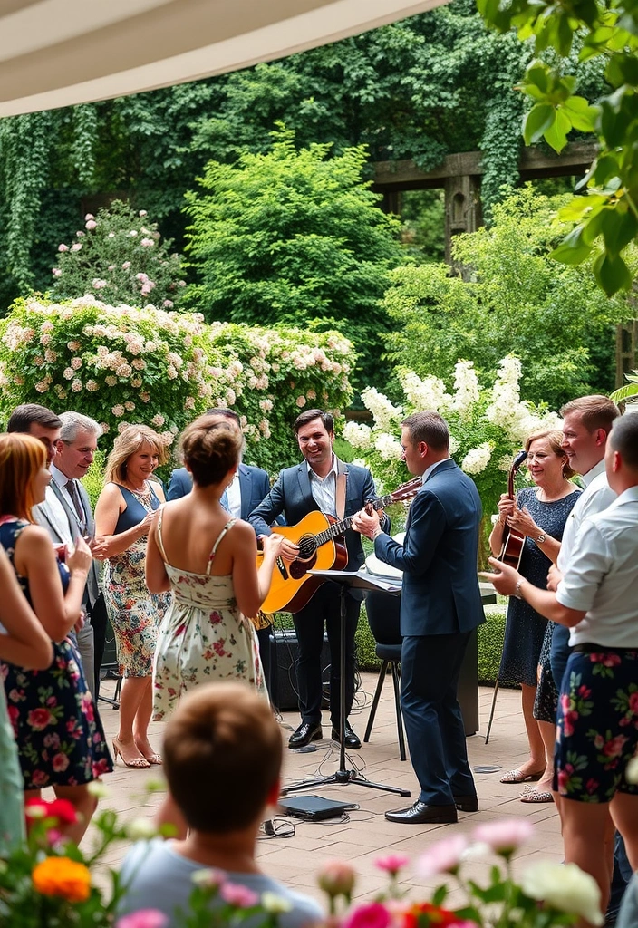 21 Enchanting Country Garden Weddings You'll Want to Steal Ideas From! - 18. Live Entertainment