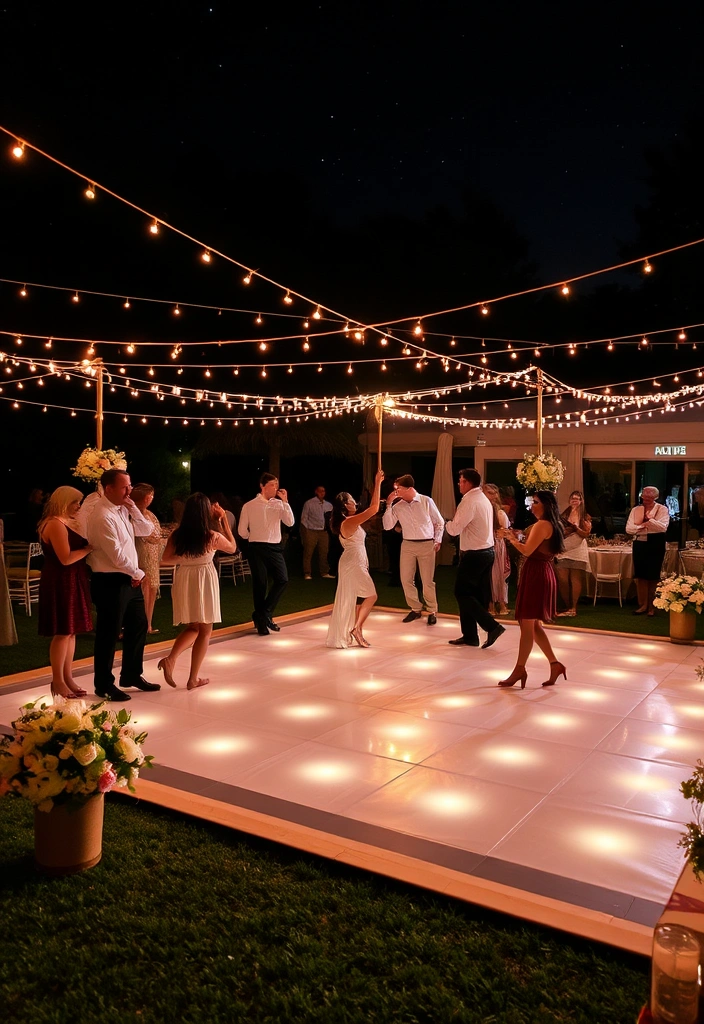 21 Enchanting Country Garden Weddings You'll Want to Steal Ideas From! - 21. Romantic Dance Floor