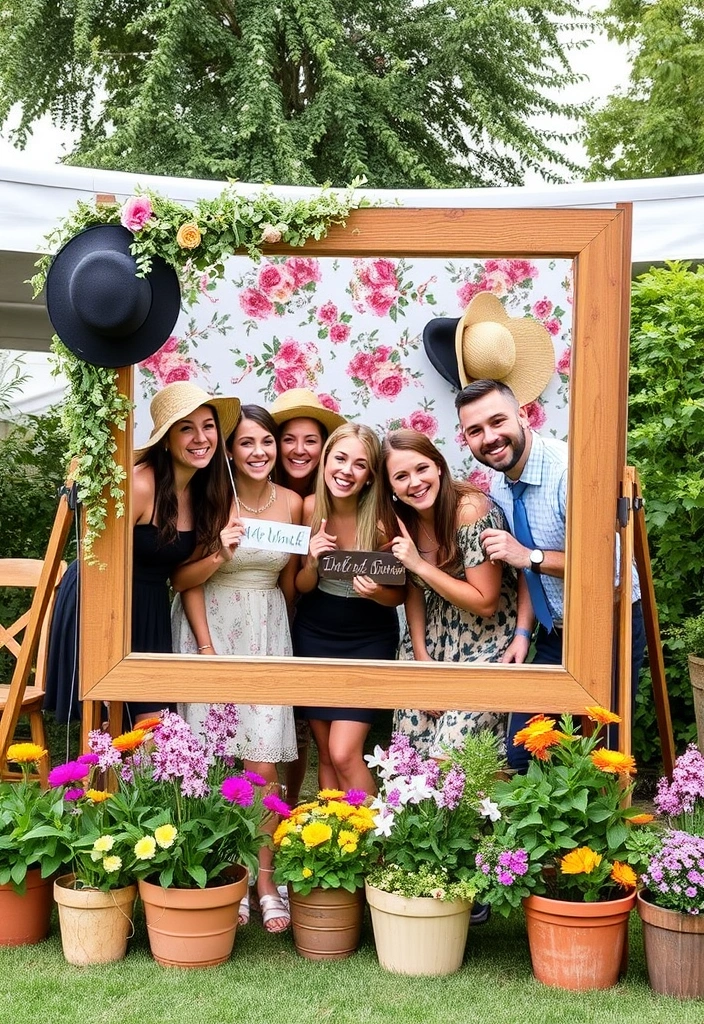 21 Enchanting Country Garden Weddings You'll Want to Steal Ideas From! - 9. Vintage Photo Booths