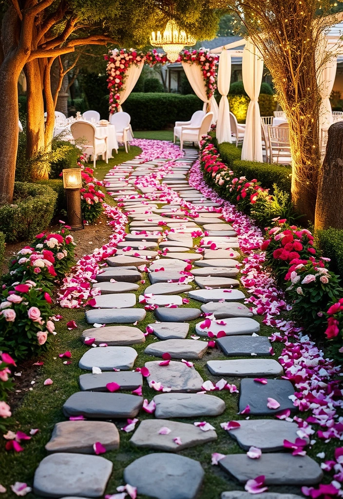 21 Enchanting Country Garden Weddings You'll Want to Steal Ideas From! - 15. Enchanted Garden Pathways