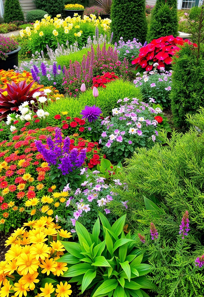 21 Garden Ideas for Your Backyard That Will Transform Your Outdoor Space! - 20. Seasonal Color: Year-Round Beauty